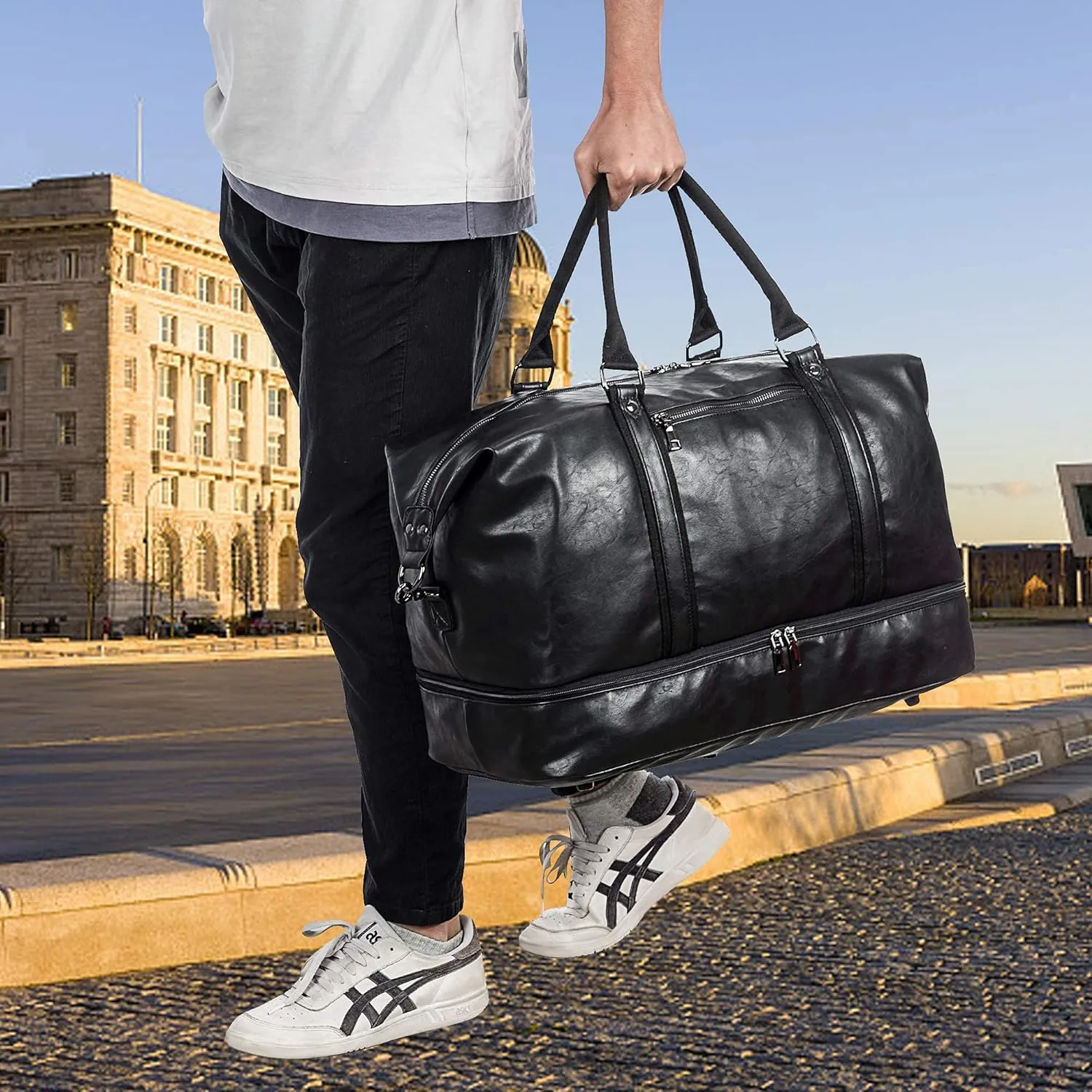 Weekender Overnight Bag Carry On Bag Travel Bag with Shoe Pouch