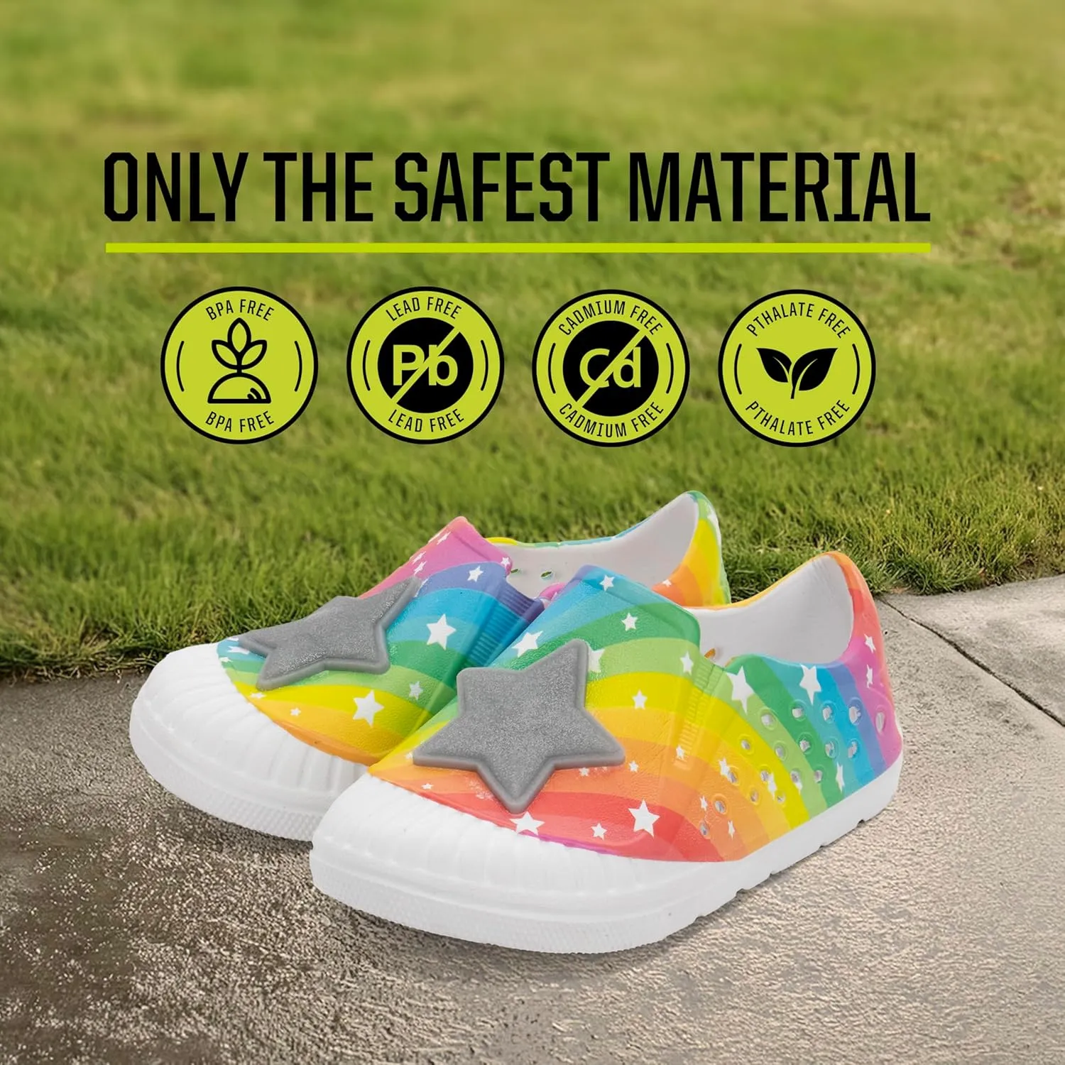 Western Chief Kids Parker Slip-Ons – Water-Friendly EVA Shoes with 3D Accents, Molded Footbed and Slip-Resistant Outsole Perfect for Active Boys and Girls