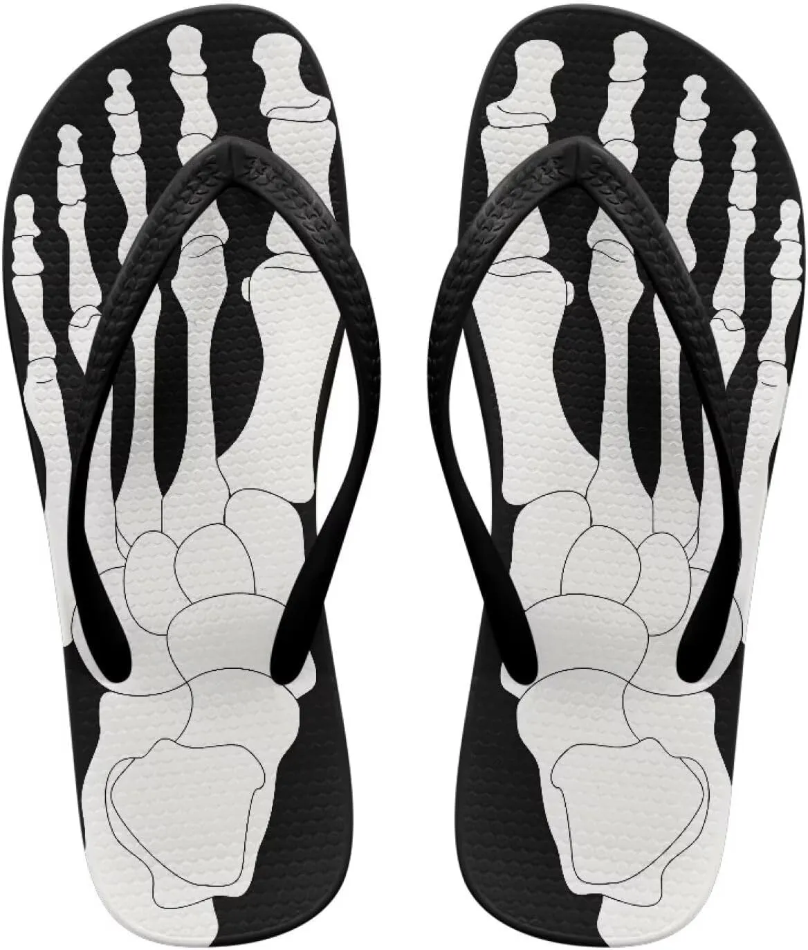 Women Flip Flops Lightweight Slip-on Flips Beach Rubber Shower Flop No Foot Rubbing Comfortable Elastic Shock-Absorbing Slippers Black Size 5-9
