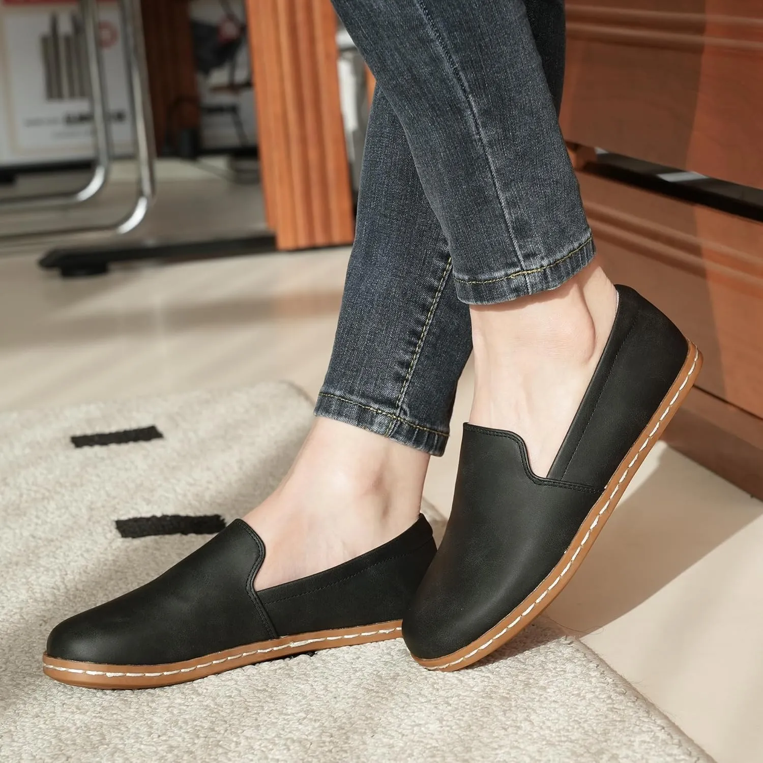 Women Slip-On Barefoot Shoe Comfortable Dress Shoes Loafers