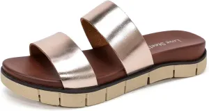 Women's Flat Sandals, Flip Flop Slides Sandal Casual Strapy Sandal Slip on Summer Beach Shoes for Women.