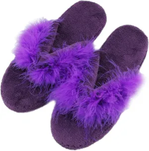 Women's Girls Soft Fluffy Indoor House Flip-Flops Non-Slip SPA Thong Slippers