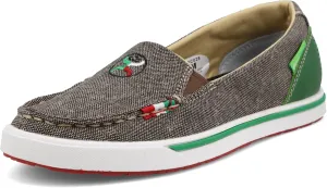 Women's Hooey Slip-On Loper, Moc Toe, Eco Dust & Multi, 11 M
