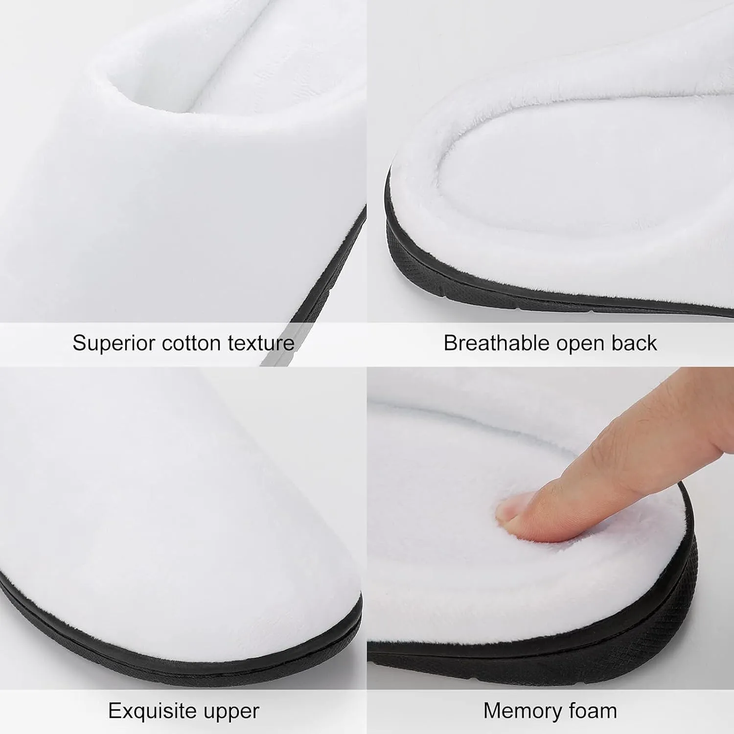 Womens Memory Foam Slippers Slip-On Shoes Mens Halloween Slippers Warm Cotton House Slippers Indoor Outdoor Slippers