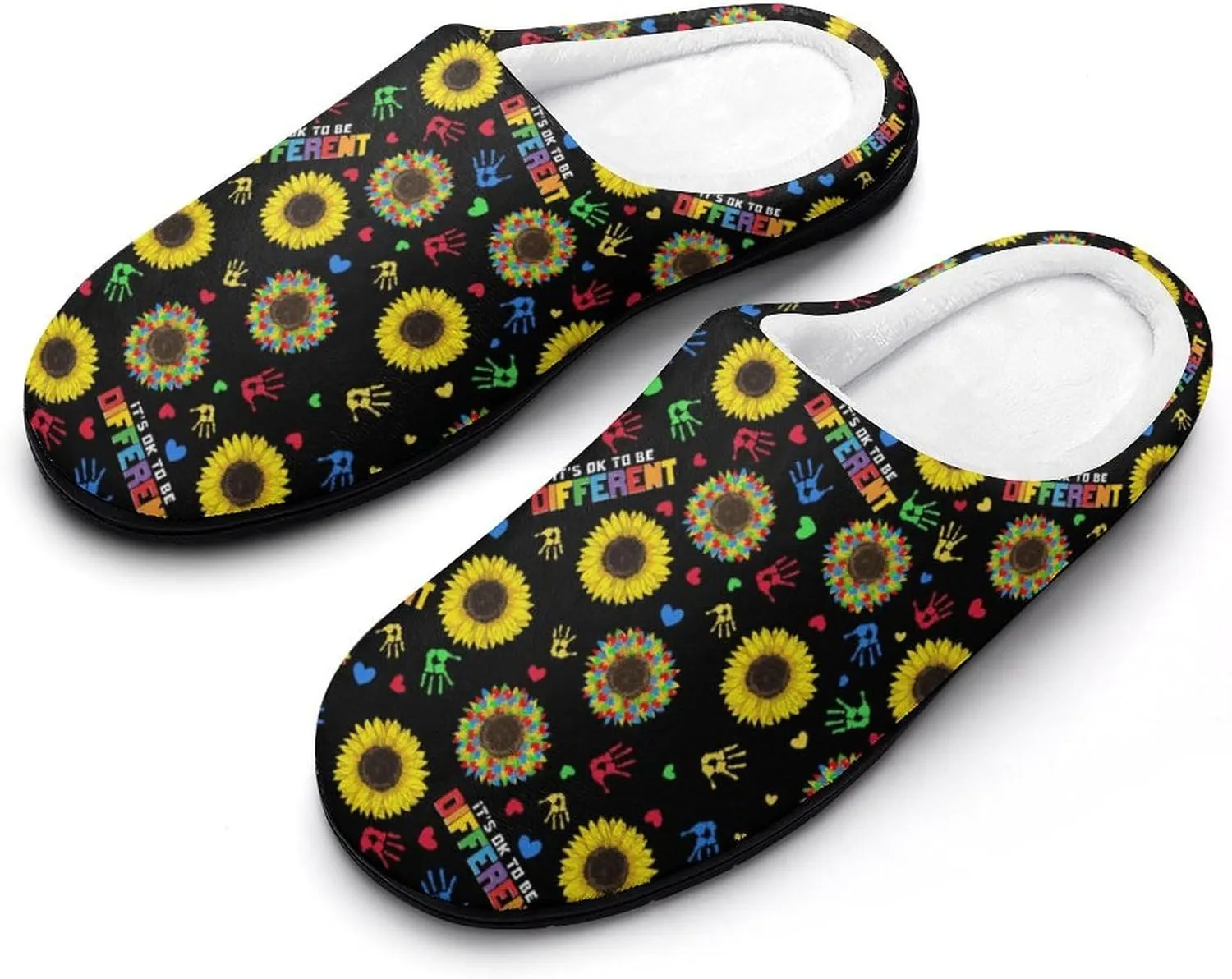Womens Memory Foam Slippers Slip-On Shoes Mens Halloween Slippers Warm Cotton House Slippers Indoor Outdoor Slippers
