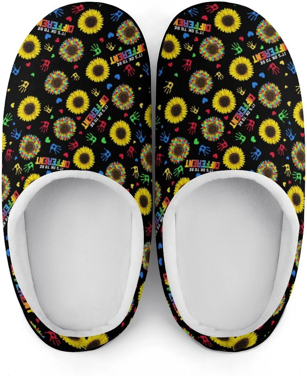 Womens Memory Foam Slippers Slip-On Shoes Mens Halloween Slippers Warm Cotton House Slippers Indoor Outdoor Slippers