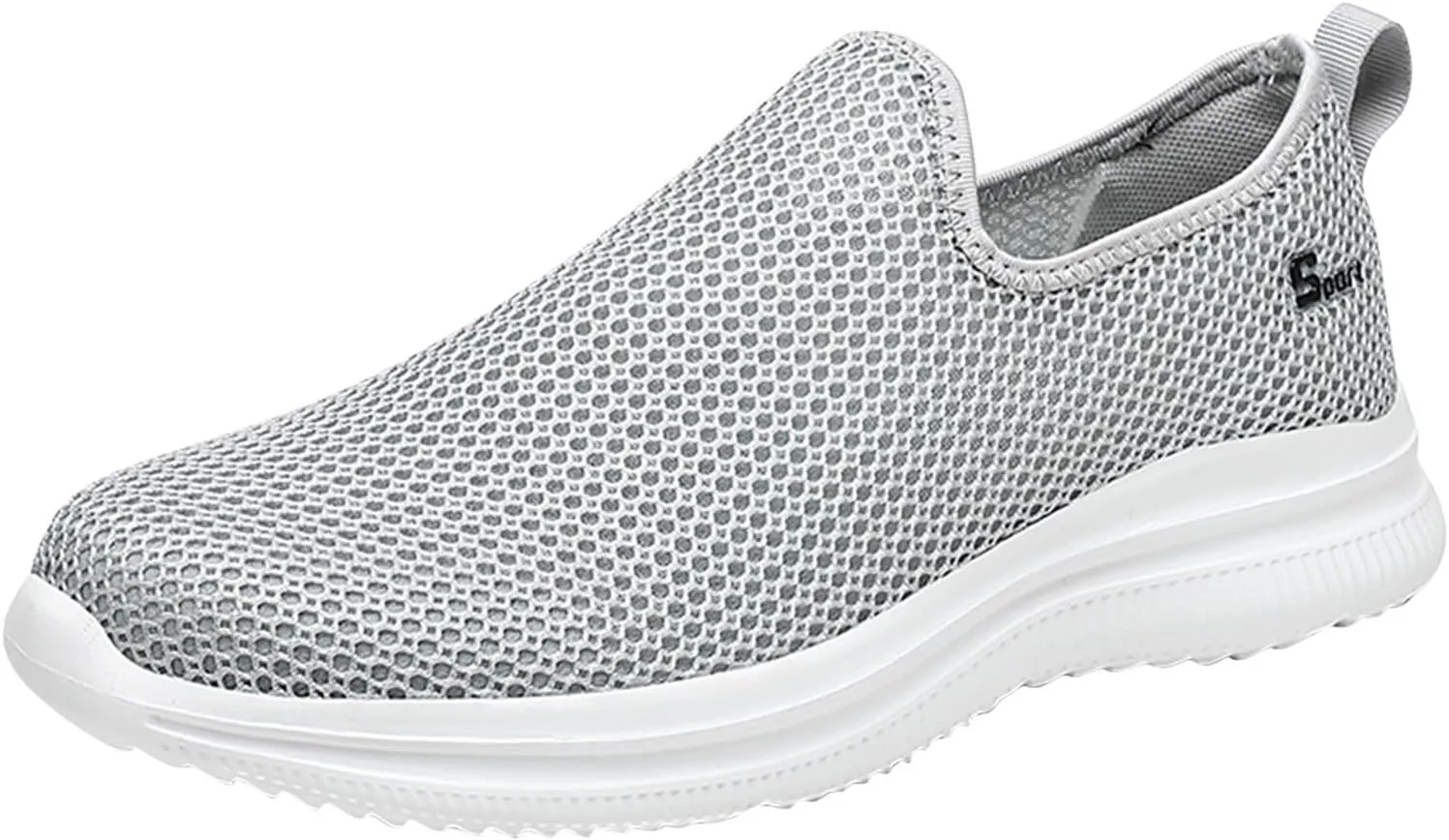 Womens Slip on Walking Shoes Comfort Lightweight Non Slip Work Shoes Women Mesh Breathable Men Shoes Casual Waterproof Sneakers Black Tennis Shoe Trainers Shoe
