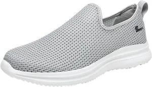 Womens Slip on Walking Shoes Comfort Lightweight Non Slip Work Shoes Women Mesh Breathable Men Shoes Casual Waterproof Sneakers Black Tennis Shoe Trainers Shoe