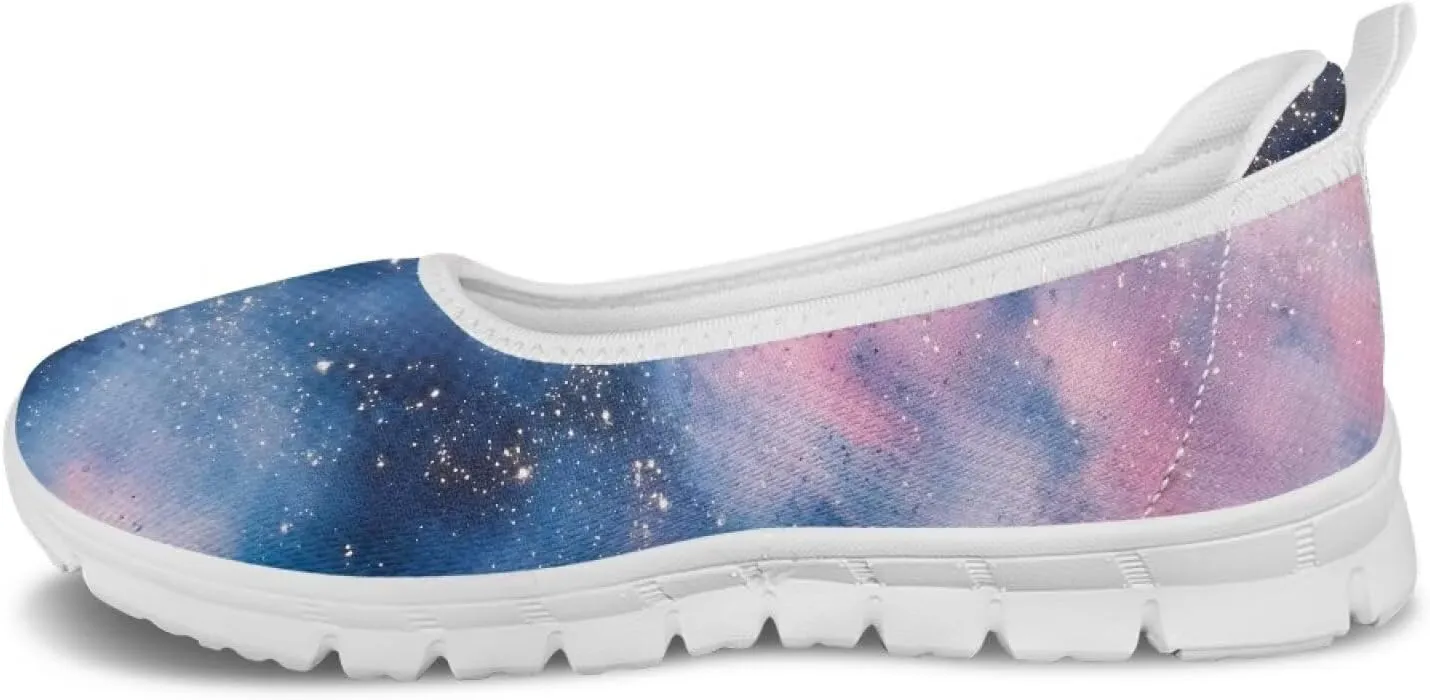 Womens Slip on Walking Shoes Stylish Floral Casual Loafers Lightweight Comfortable Ladies Soft Travel Footwear SizeUS 6-11