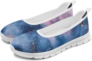 Womens Slip on Walking Shoes Stylish Floral Casual Loafers Lightweight Comfortable Ladies Soft Travel Footwear SizeUS 6-11
