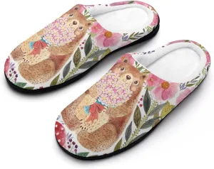 Womens Slippers Bedroom Slip-On Shoes Men's Halloween Slippers Warm House Slippers Indoor Outdoor Memory Foam Slippers
