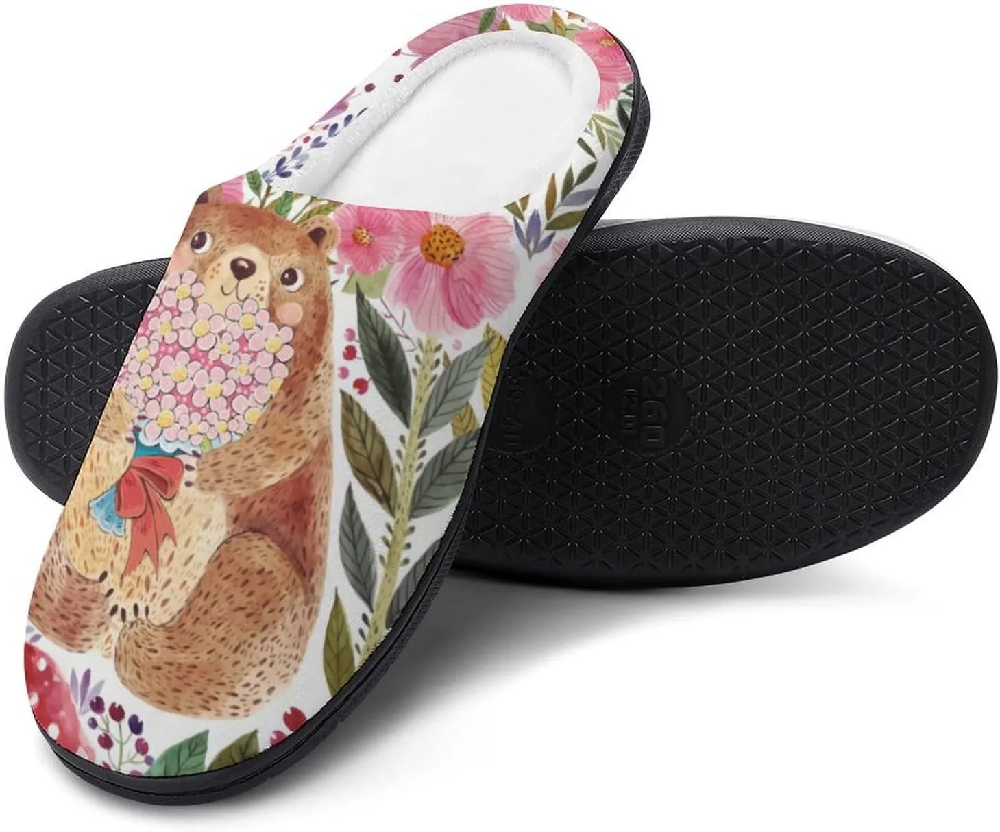 Womens Slippers Bedroom Slip-On Shoes Men's Halloween Slippers Warm House Slippers Indoor Outdoor Memory Foam Slippers