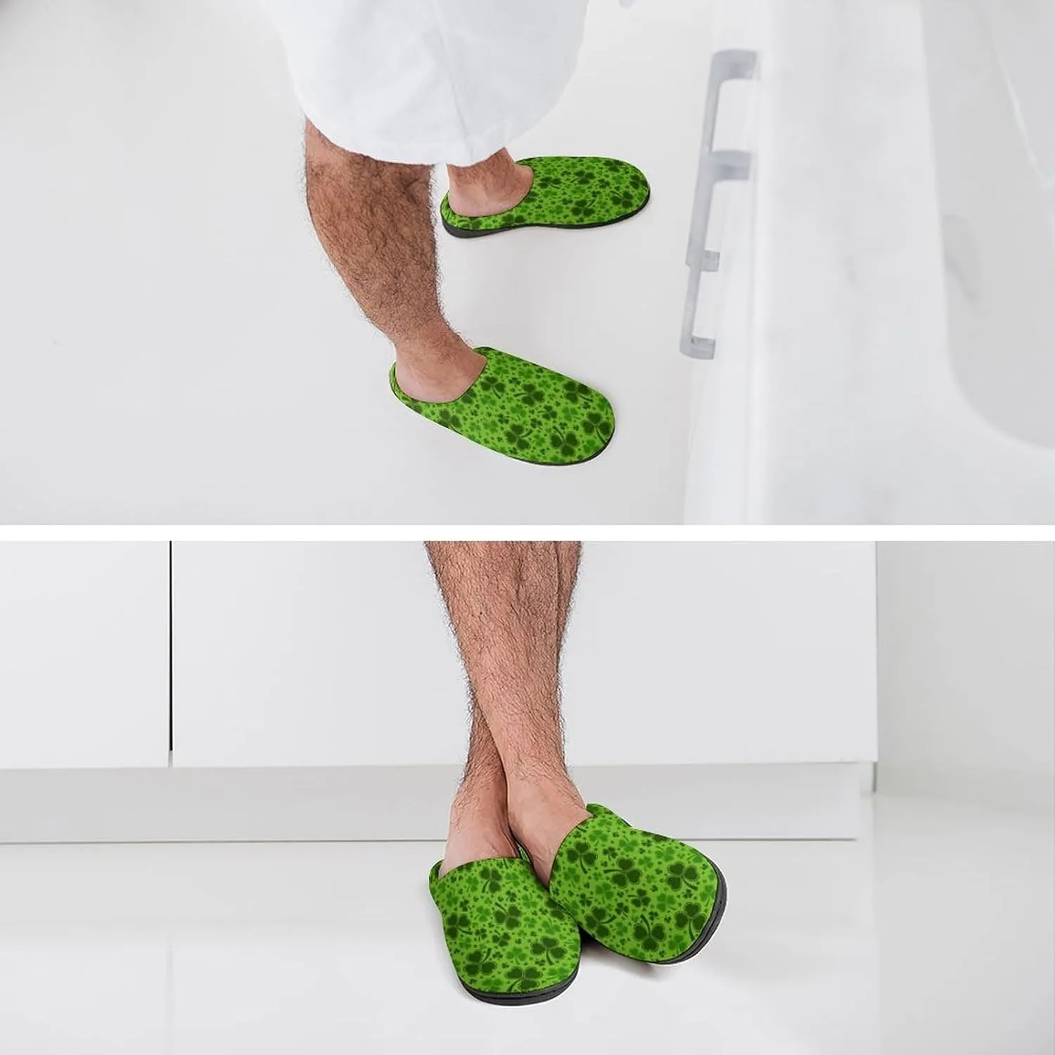 Womens Slippers Comfy Bedroom Slip-On Shoes Ladies Halloween Slippers Warm Cotton Clog House Slippers Indoor Outdoor