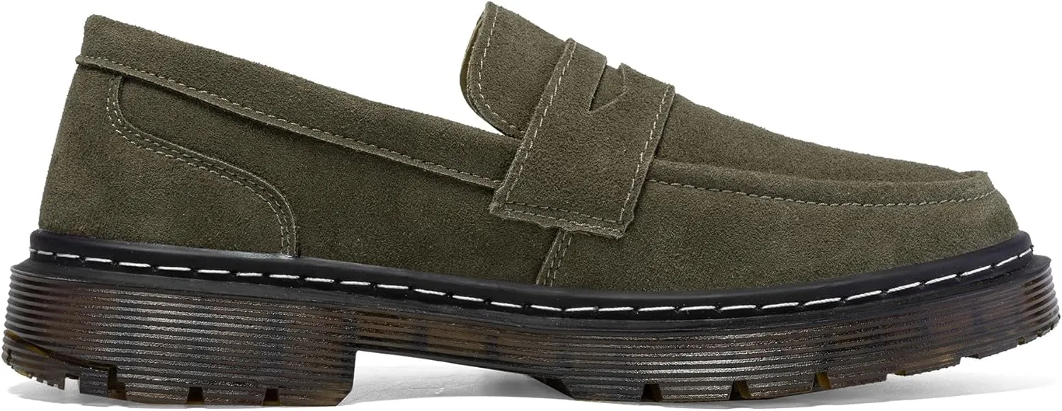 Women's Suede Penny Loafer Comfort Driving Moccasins Casual Slip-Ons Loafer Flats Fashion Women Business Work Shoes