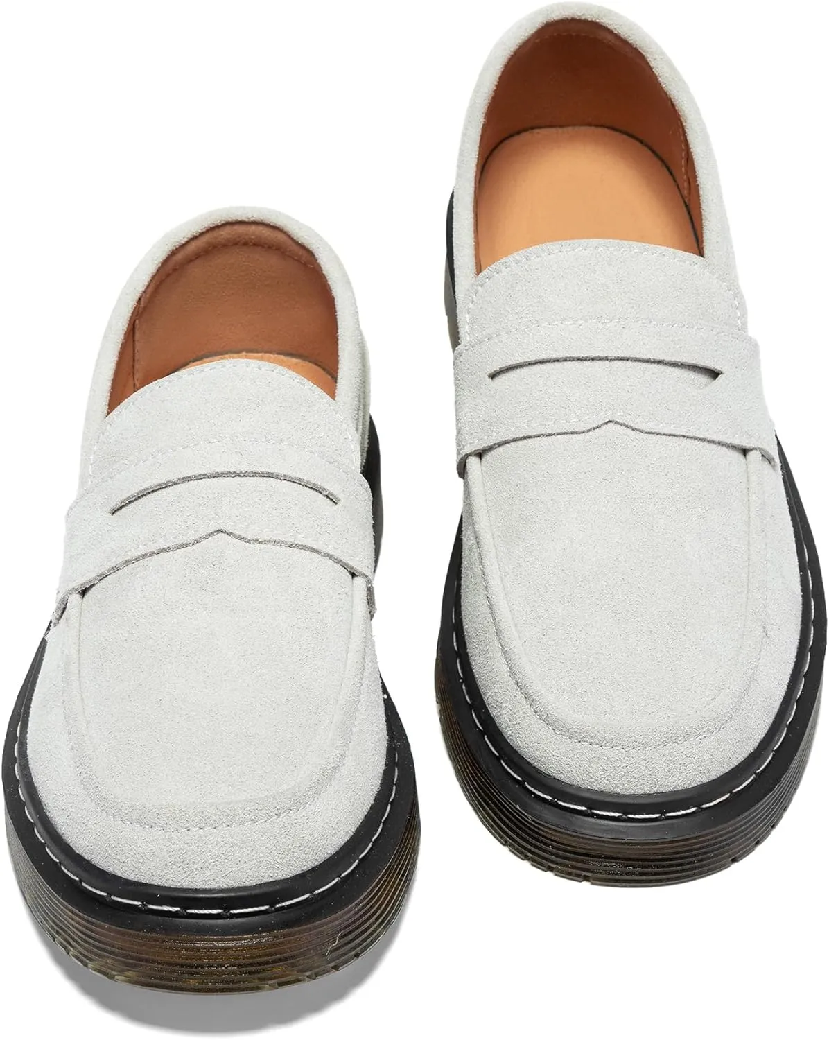 Women's Suede Penny Loafer Comfort Driving Moccasins Casual Slip-Ons Loafer Flats Fashion Women Business Work Shoes