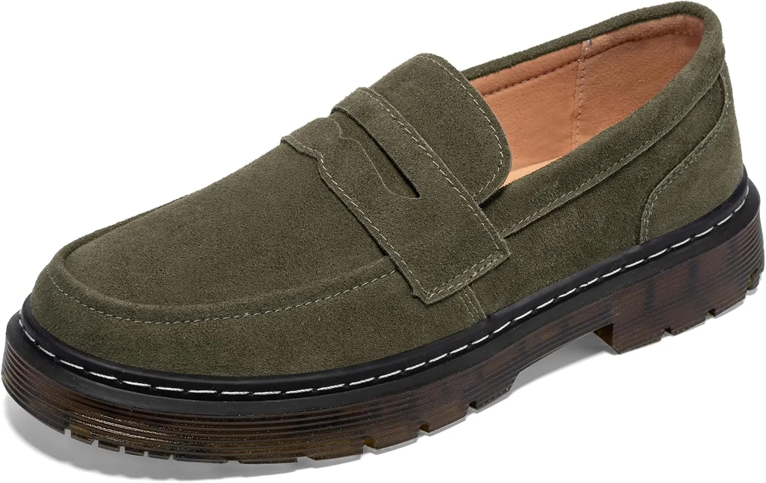 Women's Suede Penny Loafer Comfort Driving Moccasins Casual Slip-Ons Loafer Flats Fashion Women Business Work Shoes