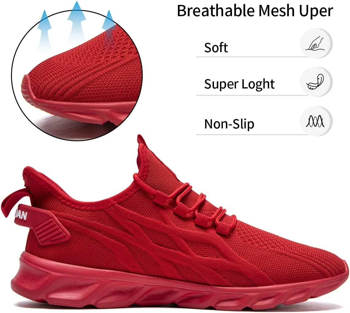 Womens Walking Shoes Slip On Sneakers Tennis Shoes Running Sport Workout Gym Shoes Athletic Non Slip Lightweight Breathable Fashion Casual Shoes for Travel Work
