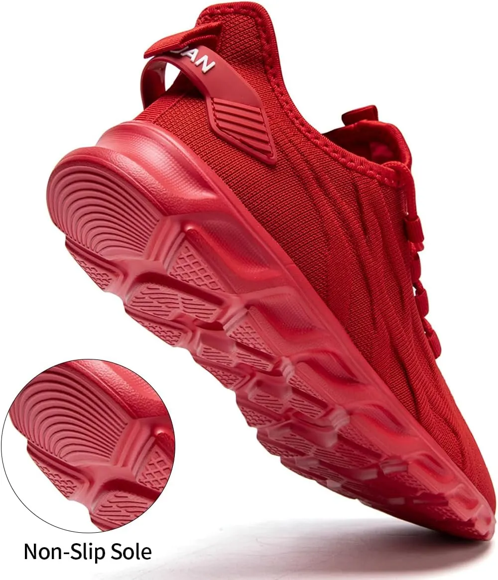 Womens Walking Shoes Slip On Sneakers Tennis Shoes Running Sport Workout Gym Shoes Athletic Non Slip Lightweight Breathable Fashion Casual Shoes for Travel Work