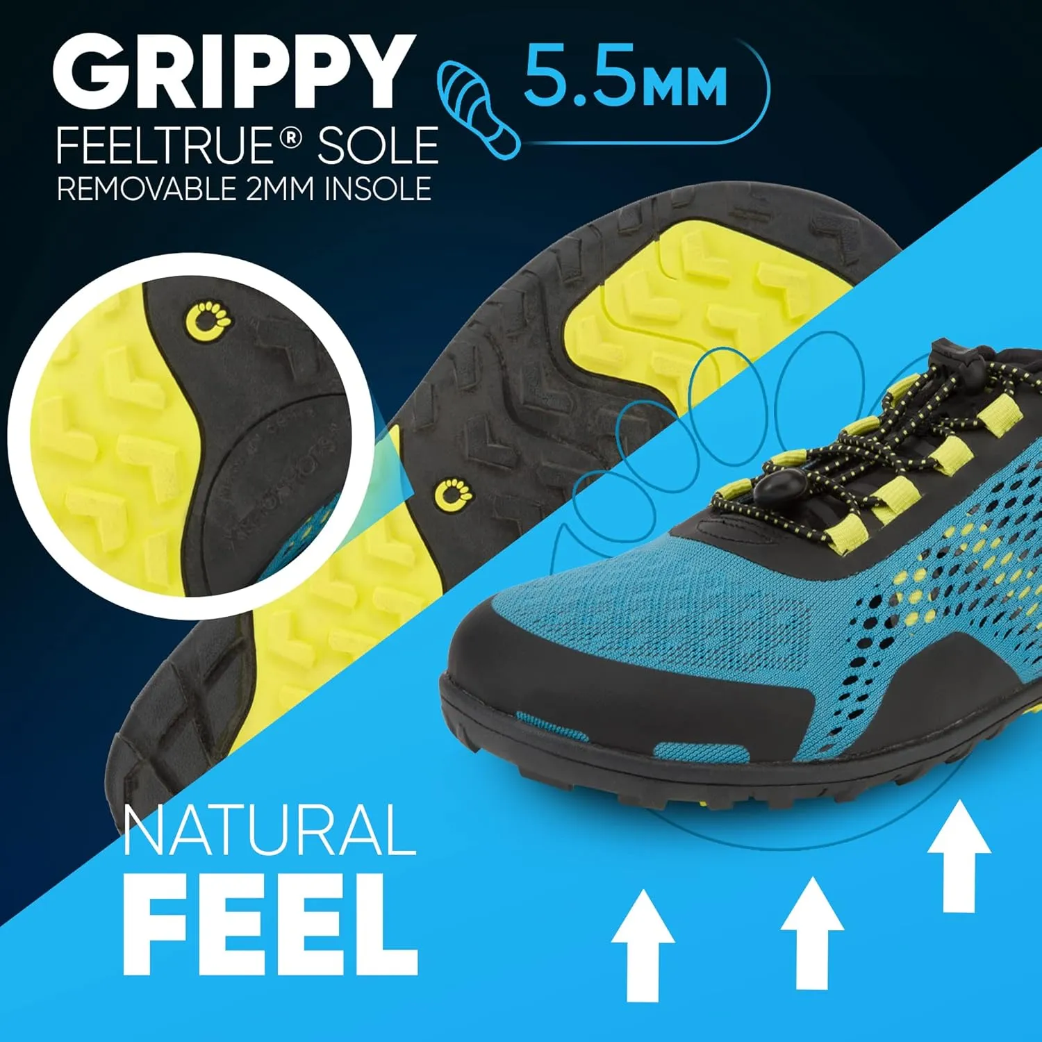 Xero Shoes Barefoot Water Shoes for Men | Aqua X Sport Men's Water Shoes | Wide Toe Box, Zero Drop Heel, Minimalist for Beach, Hiking, Running