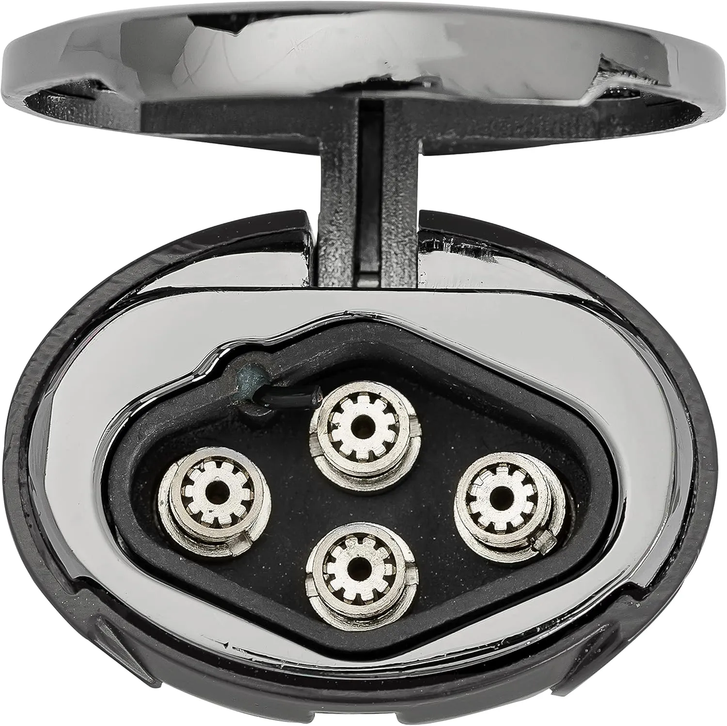 Xikar High Performance HP4 Diamond Quad Flame Cigar Lighter, in Attractive Gift Box, in-line Fuel Adjustment Wheel, Oversized Double EZ-View Fuel Windows, Gunmetal 2