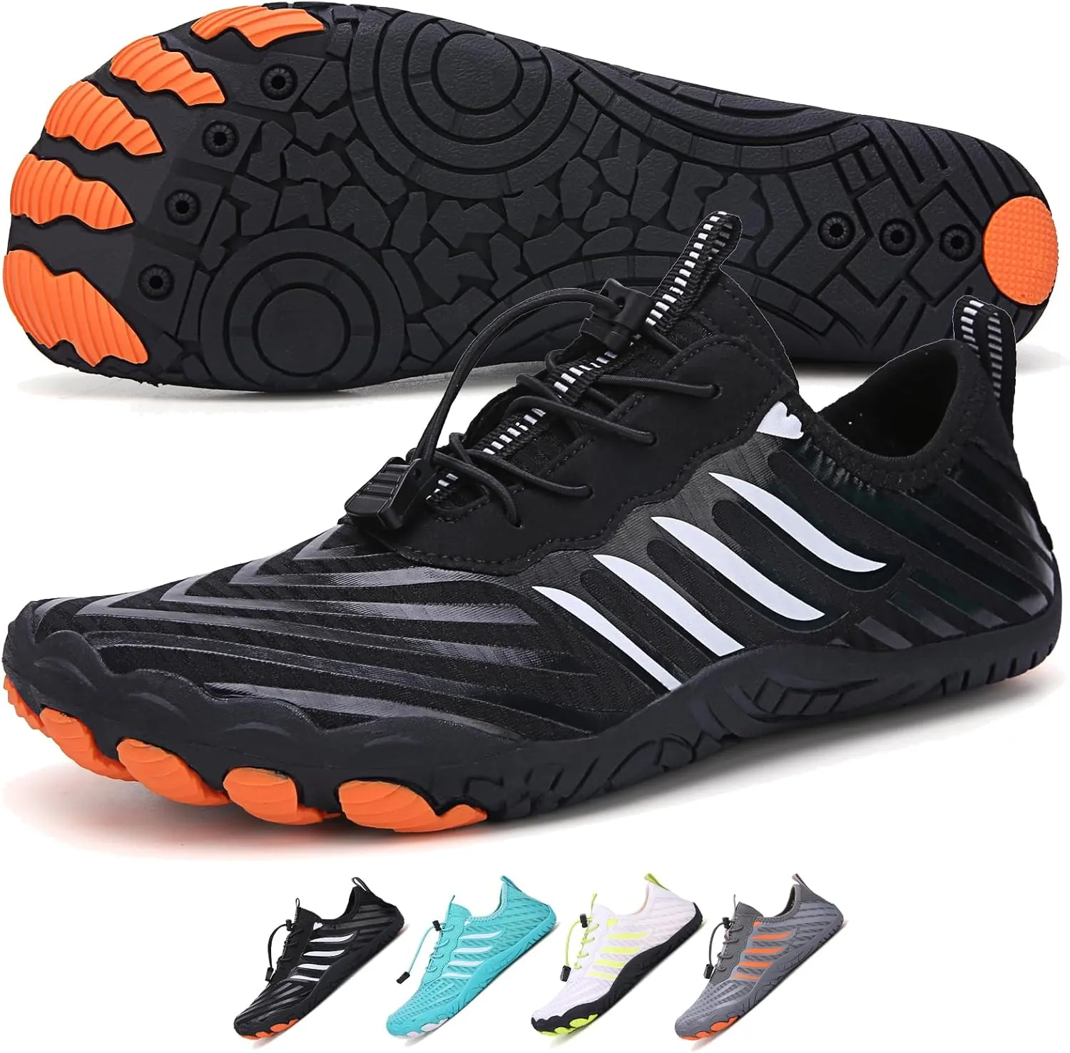 XNIRON Hike Barefoot Shoes for Womens Men,Quick Dry Water Shoes,Beach Pool Aqua Swim Surf Hiking Walking Shoes,Non-Slip Athletic Footwear Wide Toe Water Shoes