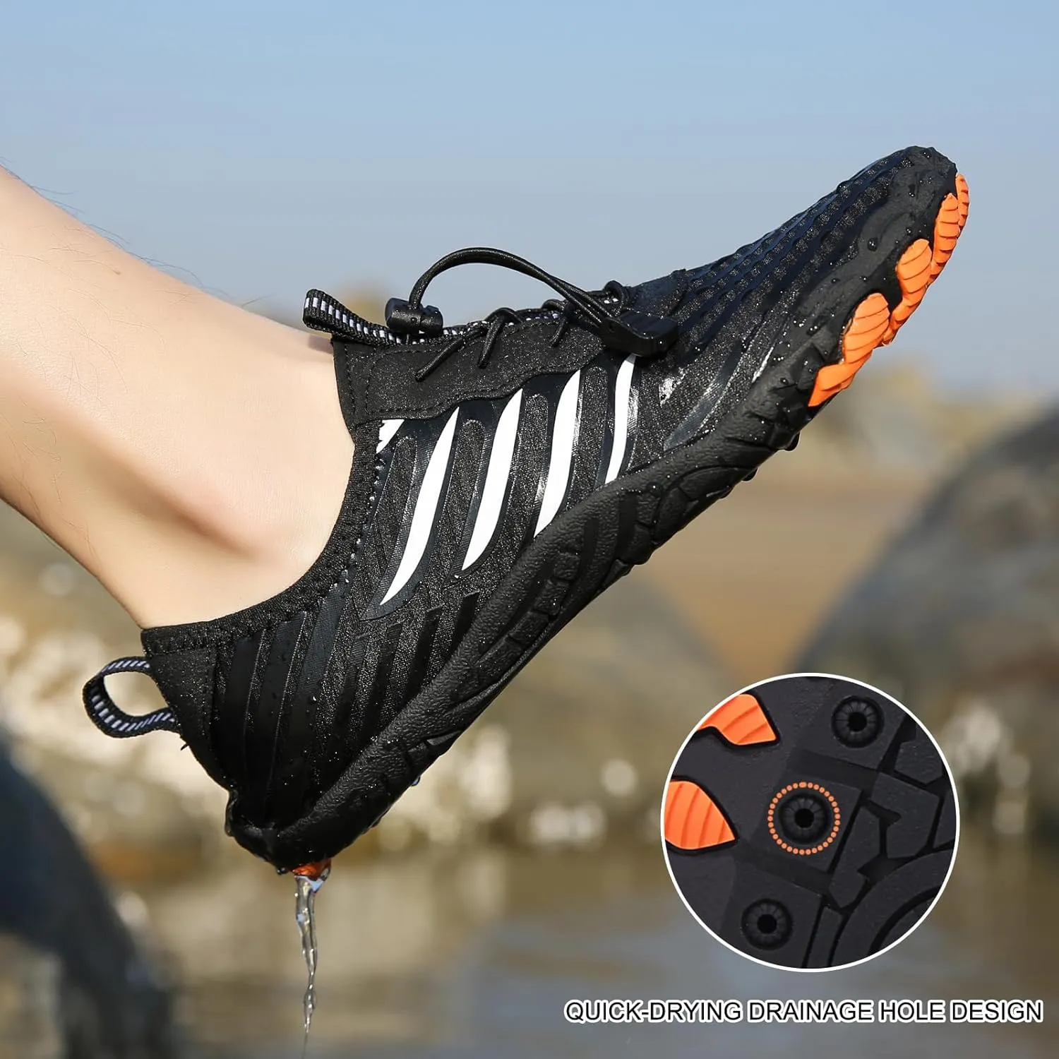 XNIRON Hike Barefoot Shoes for Womens Men,Quick Dry Water Shoes,Beach Pool Aqua Swim Surf Hiking Walking Shoes,Non-Slip Athletic Footwear Wide Toe Water Shoes