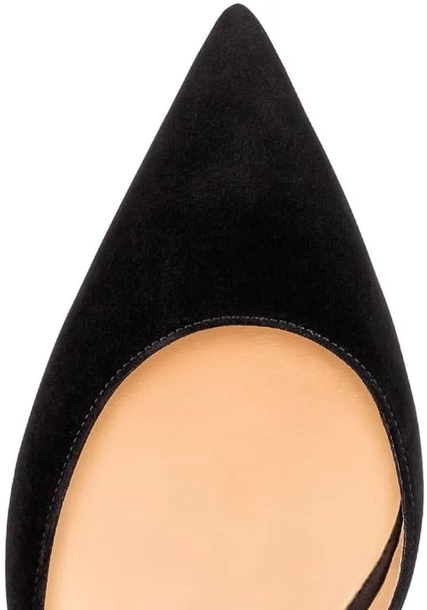 XYD Women D'Orsay Low Heels 2.5 Inch Comfort Slip-on Pointed Toe Sexy Pumps Casual Office Professional Shoes