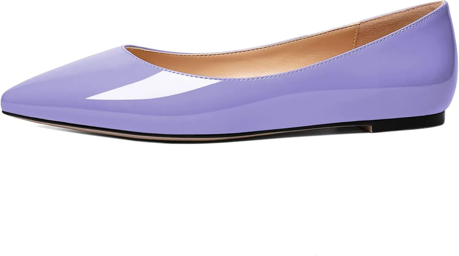 Zamikoo Flats Shoes Women, Pointed Toe Slip On Loafer Flats Shoes Pumps for Office Casual Dressy Comfortable