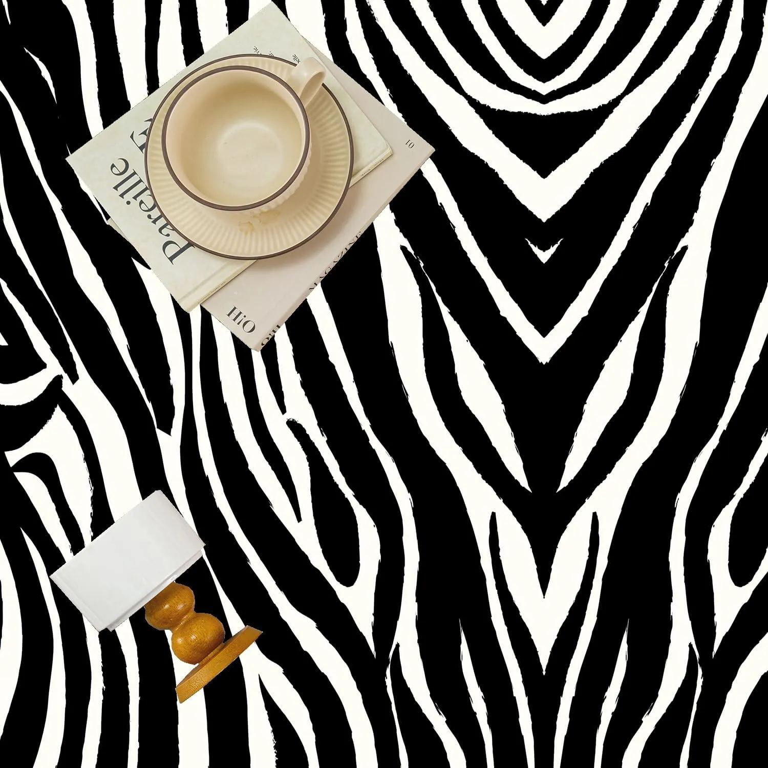 Zebra Print Long Runner Rug 2x6ft Black and White Wild Animals Zebra Skin Texure Wildlife Entrance Carpet Non-Slip Floor Low Pile Carpet for Bedroom Indoor Doormat Entrance Washable Kitchen Mat