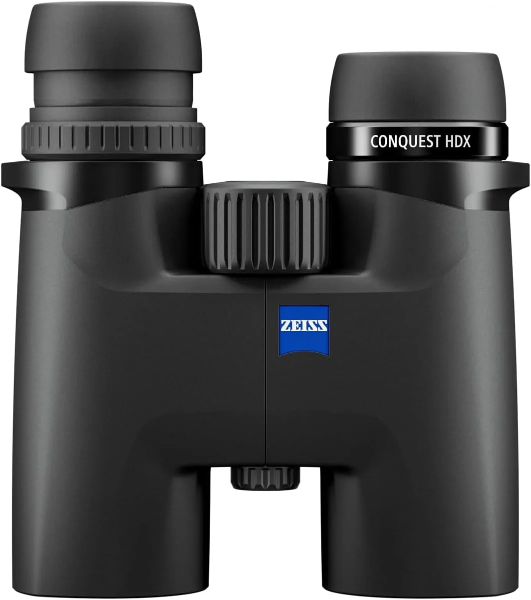 ZEISS Conquest HDX Binoculars 8x32 Waterproof, Compact with LotuTec T* HD Coated Glass for Optimal Clarity in All Weather Conditions for Bird Watching, Hunting, Sightseeing, Black